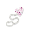 NUK Soother Chain with Clip - Pink Heart