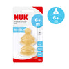 NUK Premium Choice Latex Teat 2-pack - 6 months+ (M size)