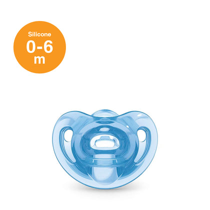 NUK Sensitive Silicone Soother Pacifier - 0-6 months - Blue