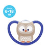 NUK Space Silicone Soother Pacifier 1pc-box - 6-18 Months - Owl