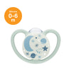 NUK Space Night Silicone Soother Pacifier 1pc-box - 0-6 months - Moon