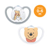 NUK Space Disney Winnie the Pooh Silicone Soother Pacifier 2pcs-box - 0-6 months - Winnie the Pooh