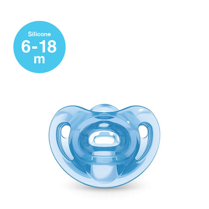 NUK Sensitive Silicone Soother Pacifier -6-18 months - Blue