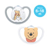 NUK Space Disney Winnie the Pooh Silicone Soother Pacifier 2pcs-box - 6-18 months - Pooh