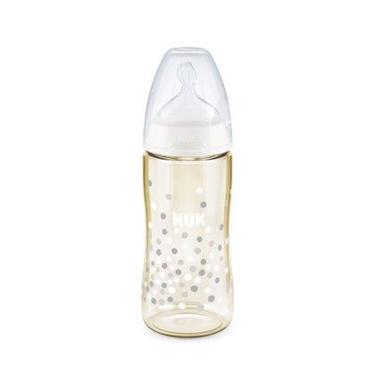 NUK Premium Choice PPSU Temperature Control Bottle with Silicone Teat 300ml - Dots