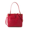 Sancho Genuine Crocodile Leather Shoulder Bag - Red