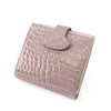 SANCHŌ Crocodile Leather 2-Fold Wallet - Grey