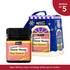 Nature's Nutrition Raw Clover Honey 250g with Christmas Box - Bundle of 5