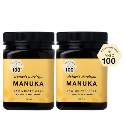 Nature's Nutrition Manuka MGO 100+ 1kg - Bundle of 2