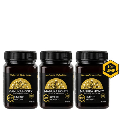 Nature's Nutrition Manuka UMF 10+ 500g - Bundle of 3