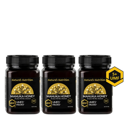Nature's Nutrition Manuka UMF 5+ 500g - Bundle of 3
