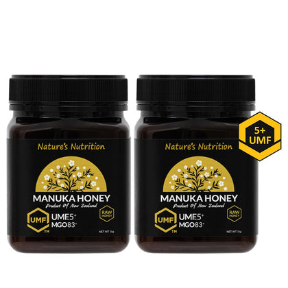 Nature's Nutrition Manuka Honey UMF 5+ 1kg - Bundle of 2