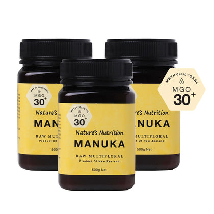 [Bundle of 3] Nature's Nutrition Manuka MGO 30+ Raw Multifloral 500g