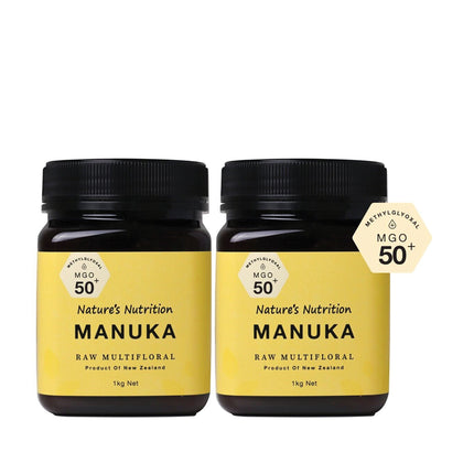 Nature's Nutrition Manuka MGO 50+ 1kg - Bundle of 2