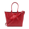 SANCHŌ Genuine Crocodile Leather Shopper Bag - Red