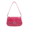 SANCHŌ Genuine Crocodile Leather Crossbody Bag - Hibiscus