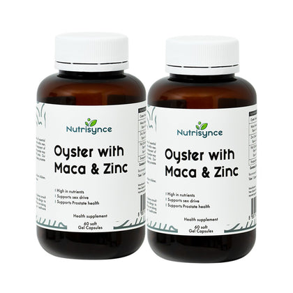 Nutrisynce Oyster with Maca & Zinc 60s - Bundle of 2
