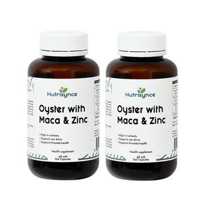 Nutrisynce Oyster with Maca & Zinc 60's - Bundle of 2