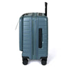 turaco 20" Silent Double Wheel Expandable Polycarbonate Hard Case Luggage with Anti-Theft Zipper & TSA Lock - Stone Blue