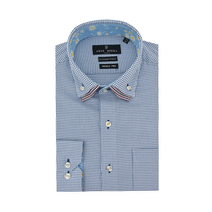 Cote Opera Long-Sleeved Shirt - Blue