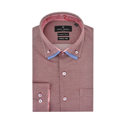 Cote Opera Long-Sleeved Shirt - Red