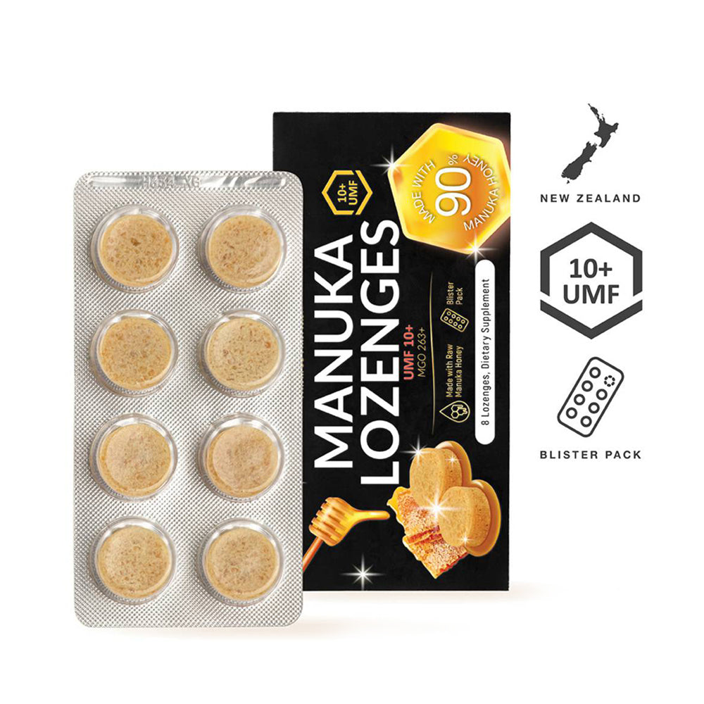 Nature's Nutrition Manuka UMF 10+ Ginger Lozenges (Bundle of 3)