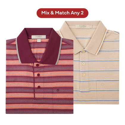 [Mix & Match Any 2] Goldlion Short-Sleeved Polo