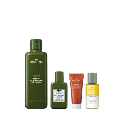 Origins Dr Weil Mega-Mushroom Relief & Resilience Soothing Treatment Lotion 200ml + 3-pc Gift