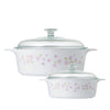 CORNINGWARE 4-pc 3.25L and 0.8L Covered Casserole - Sakura