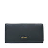 Carlo Rino Long Bi-fold Leather Wallet - Grey