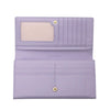 Carlo Rino Long Bi-fold Leather Wallet - Lilac