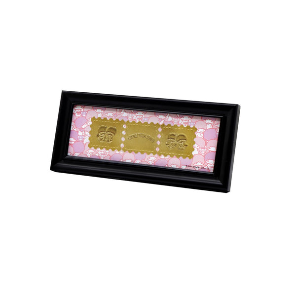 [The Singapore Mint] Sanrio Ushiro Collection 24K Gold Foil Stamp Frame - Little Twin Stars (P553)