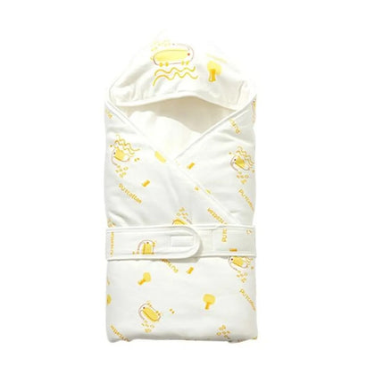 Purcotton Baby Swaddle 90cm x 90cm - Yellow Baby Elephant