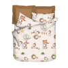 EUROTEX Peanuts 100% Printed Microluxe Fitted Sheet Set / Summer Light Quilt