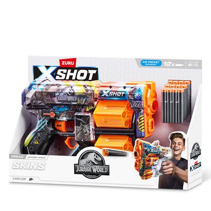 ZURU X-SHOT-Skins-Dread Jurassic (12 Darts)