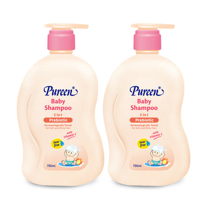 Pureen Baby Shampoo 2 in 1 (Prebiotic)700ml - Bundle of 2