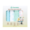 Purcotton Baby Airysoft Gauze Handkerchief 4 Integrated Layers 25cm x 25cm 4 pcs - Baby Crocodile