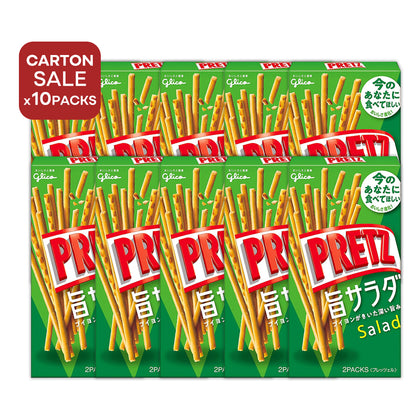 [ONLINE EXCLUSIVE Carton Sale] Glico PRETZ Salad (Made in Japan) 53g x 10 Packs
