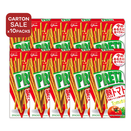 [ONLINE EXCLUSIVE Carton Sale] Glico PRETZ Tomato (Made in Japan) 53g x 10 Packs