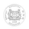 [The Singapore Mint] 2025 Singapore Lunar Snake Nickel-Plated Zinc Proof-Like Coin (R001) by MAS