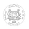 [The Singapore Mint] 2025 Singapore Lunar Snake 1/4 troy oz 999 Fine Silver Proof-Like Colour Coin (R002) by MAS