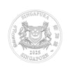 [The Singapore Mint] 2025 Singapore Lunar Snake 5 troy oz 999 Fine Silver Proof Coin (R005) by MAS