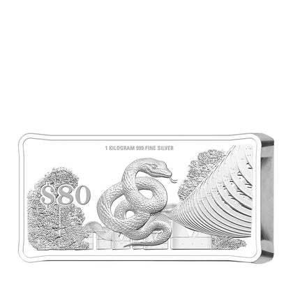 [The Singapore Mint] 2025 Singapore Lunar Snake 1 Kilogram 999 Fine Silver Proof Coin (R006) by MAS