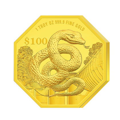 [The Singapore Mint] 2025 Singapore Lunar Snake 1 troy oz 999.9 Fine Gold Proof Coin (R009) by MAS