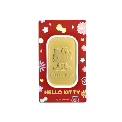 [The Singapore Mint] Sanrio Showa Collection 24K Gold-Plated Ingot - Hello Kitty (RMQ005)
