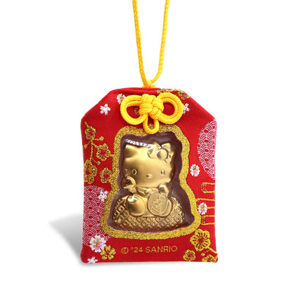 [The Singapore Mint] Sanrio Lucky Kitty Collection 24K Gold Foil Charm Bag - Hello Kitty (RMQ063)