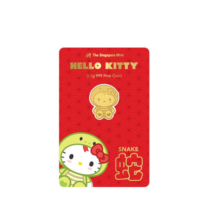 [The Singapore Mint] Sanrio Hello Kitty Zodiac 0.1 gram 999 Fine Gold Mini Bar Festive Pack - Snake