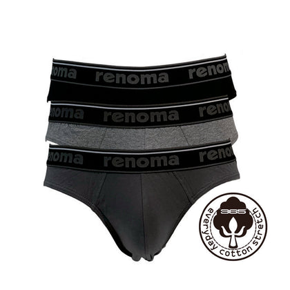 Renoma 365 Mini Briefs (3-pc pack) - Assorted Colours