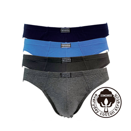 Renoma 365 Tanga Briefs (4-pc pack) - Assorted Colours