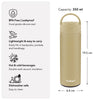 Kukeri 350ml Stainless Steel Vacuum Insulated Bottle - Salmon
